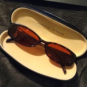 Adrienne vittadini sunglasses and case
